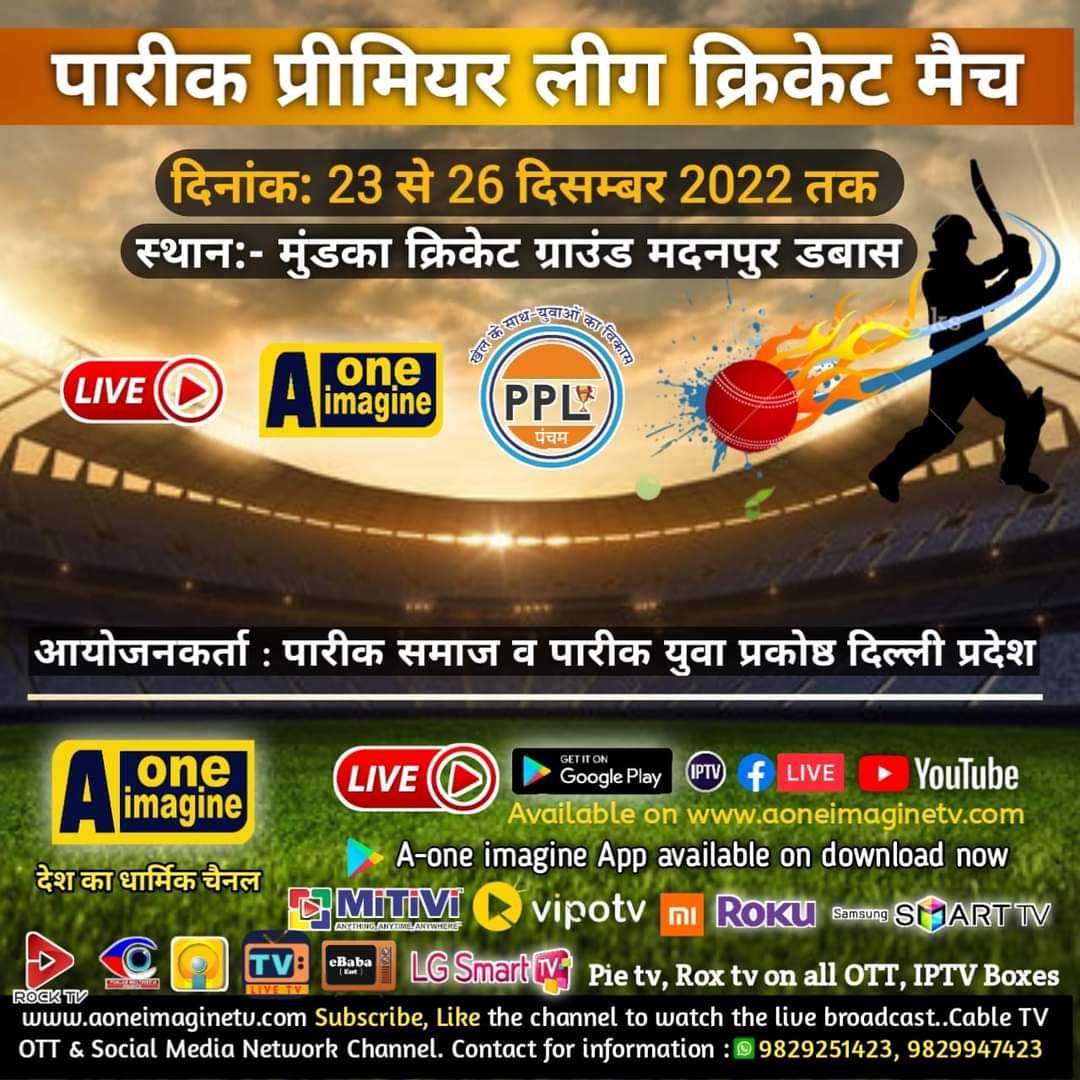 पारीक प्रीमियर लीग क्रिकेट मैच (दिल्ली)